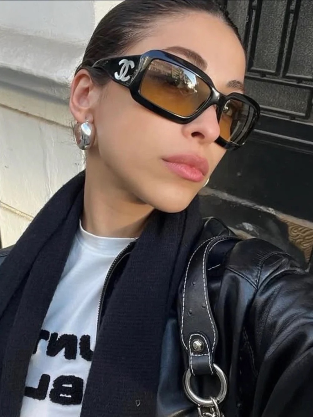 CHANEL mother of pearl sunglasses